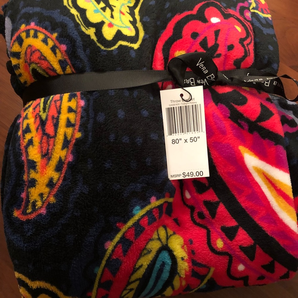 Vera Bradley Twilight Paisley Throw Blanket